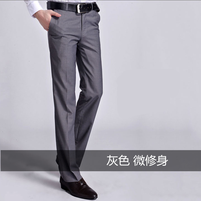 Quần cưới mùa thu nam chú rể phù hợp với quần áo phiên bản Hàn Quốc của các doanh nghiệp tự trồng đầm miễn phí nóng bạc phù rể quần thủy triều quần tây nam công sở