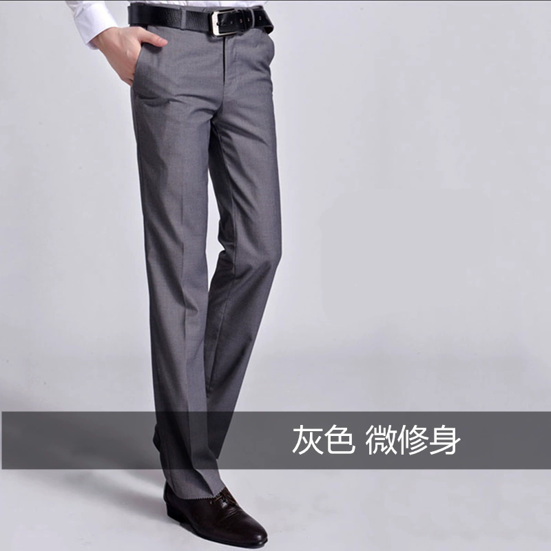 Quần cưới mùa thu nam chú rể phù hợp với quần áo phiên bản Hàn Quốc của các doanh nghiệp tự trồng đầm miễn phí nóng bạc phù rể quần thủy triều