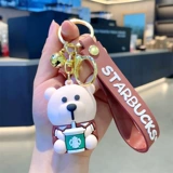 Starbucks, кофейный брелок, милая кукла для ключей, подвеска, украшение на сумку, с медвежатами