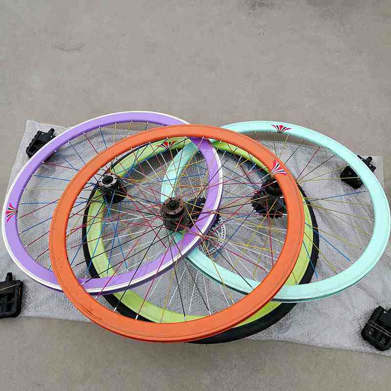 Road Cars Racing Speed Bikes 700X23C Wheels Group Car Ring Tires Front Wheel Hub Caravan Wheels Wheels wheels