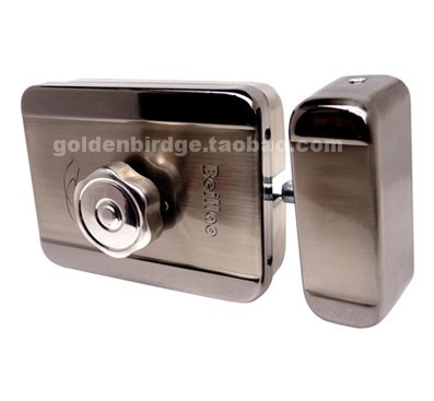 Original dress Bright muted lock electric control lock hook lock building with mute electric control door lock false one-lose ten