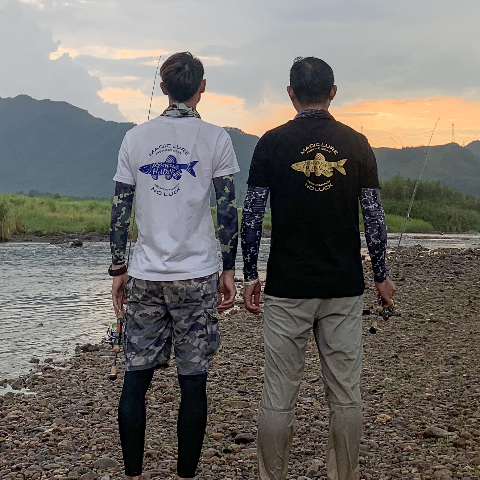 Wild water Zhang Chao with the same paragraph Luya T-shirt super thick cotton fishing clothing summer sunscreen breathable daily wear cultural shirt