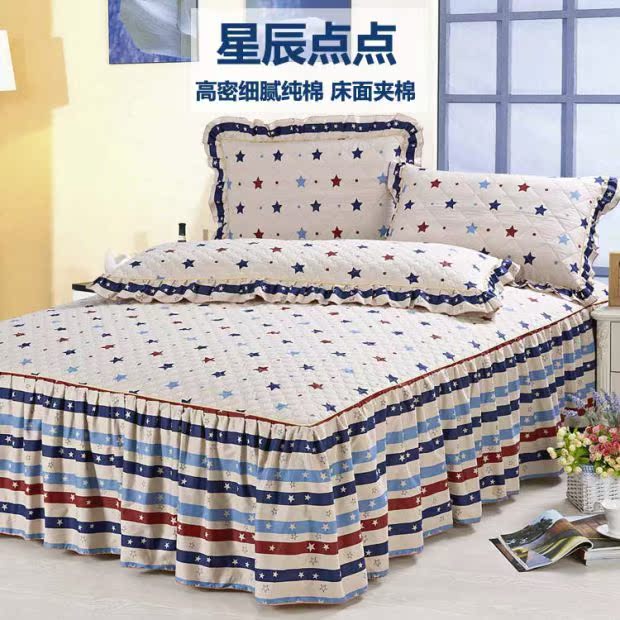 Ya-Hui mật độ cao chất lượng cao bông twill bông giường bông bông dày váy ngủ bedspread thể được tùy chỉnh - Trang bị tấm ga trải giường gội đầu