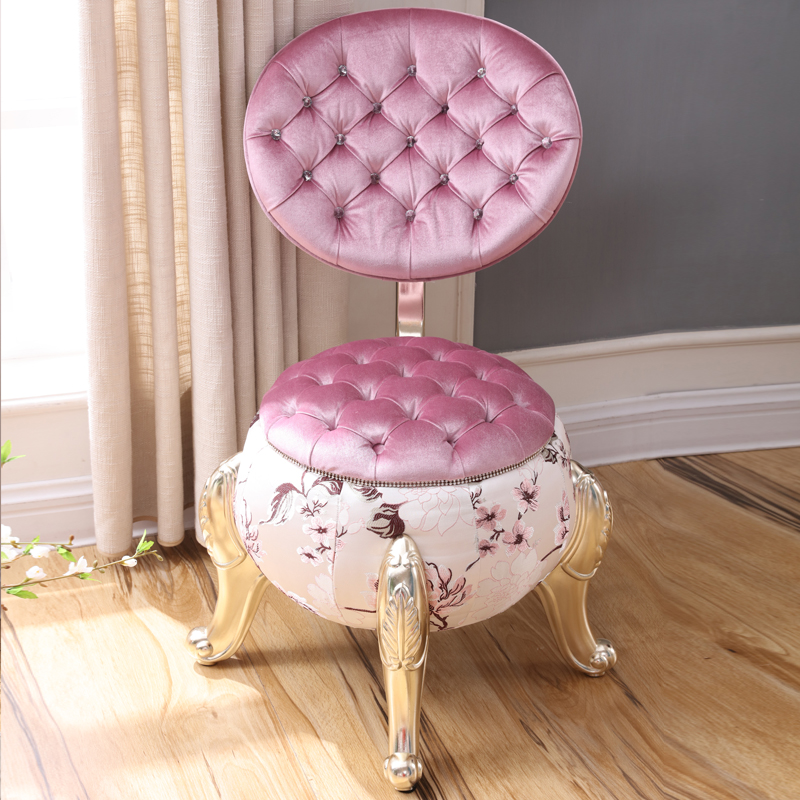 Nội thất phòng khách sofa + góc vài phòng ngủ bé gái đôi sofa nhỏ màu hồng lưới màu đỏ kiểu ghế châu Âu - Bộ đồ nội thất giường hơi