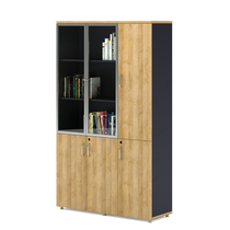 Weihao file cabinet File cabinet Data cabinet Wooden office cabinet Locker Office panel glass door bookcase