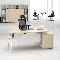 Weihao furniture Simple modern 1 6 1 8 meters boss desk Office desk Large desk Supervisor desk Manager desk desk