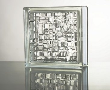 Crystal Hwa Super White Hollow Glass Brick Partition Wall Curtain Wall Private good square mosaic Let the lihot pin