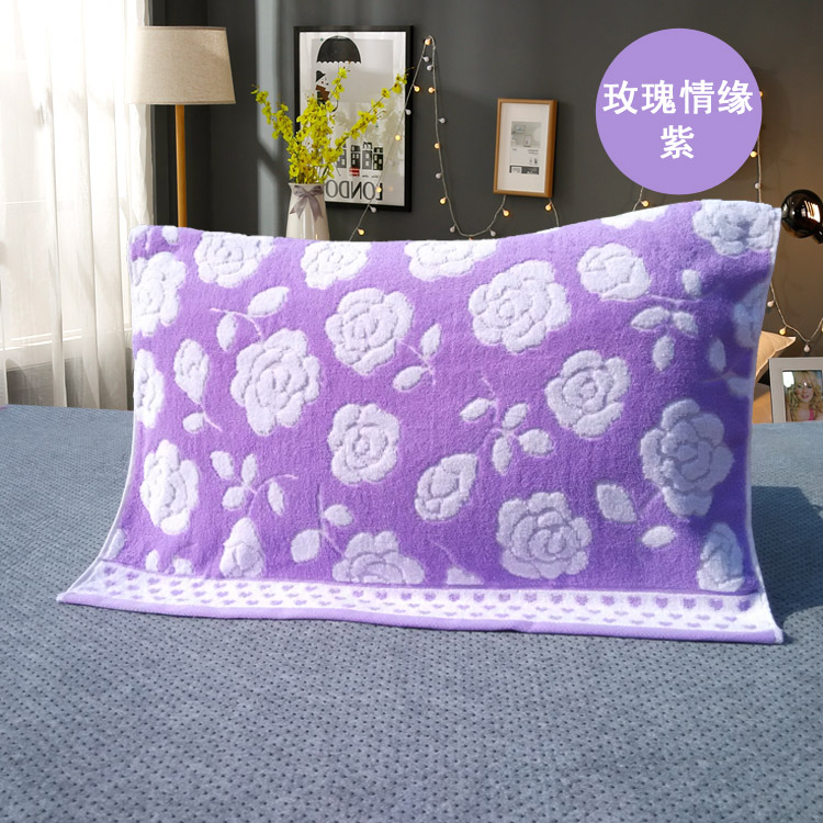 Jie Liya gối đôi bông dày bông mềm đôi lớn người lớn đám cưới cao cấp đích thực bốn mùa gối khăn khăn choàng gối