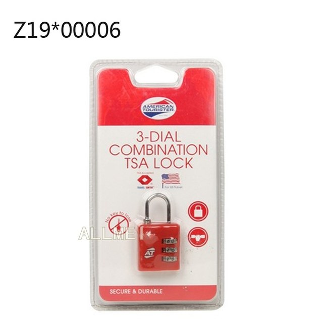 AmericanTourister Customs Code Lock TSA Travel Padlock Luggage Lock Z19 ຂາຍ