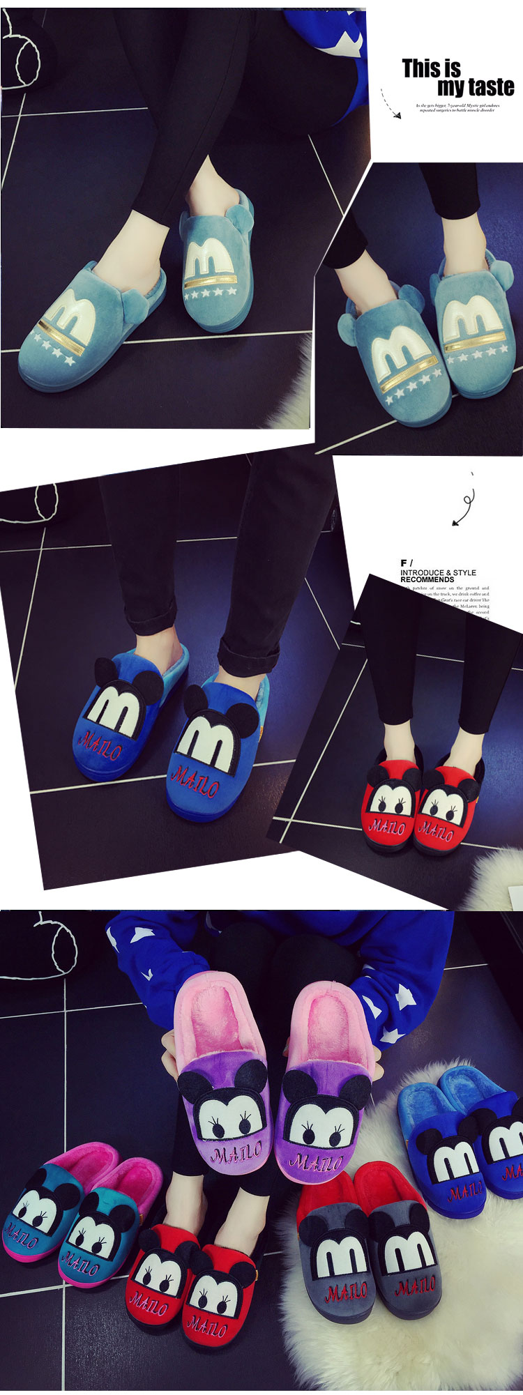 Chaussons enfants en coton - semelle caoutchouc antidérapant - Ref 1032091 Image 11
