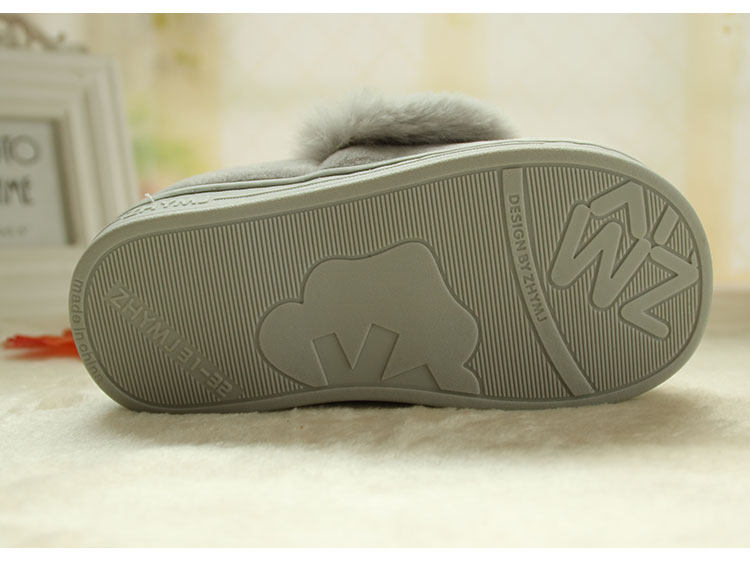 Pantoufles enfants en velours côtelé pour hiver - Ref 1033999 Image 11