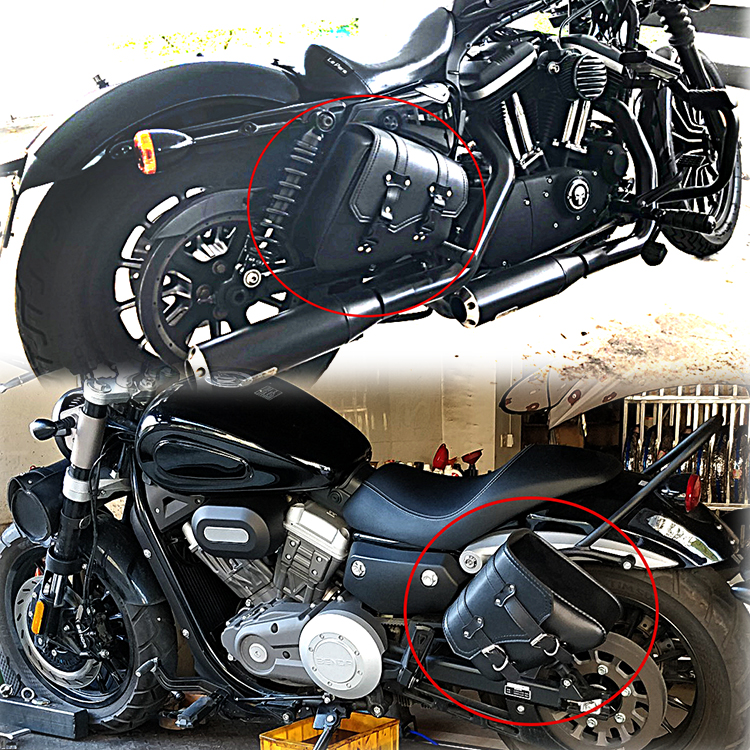 Locomotive Side Bag Harei XL883 1200X48 Retrofit General Gold Gira 300 Retro Locomotive Triangle Hanging Bag