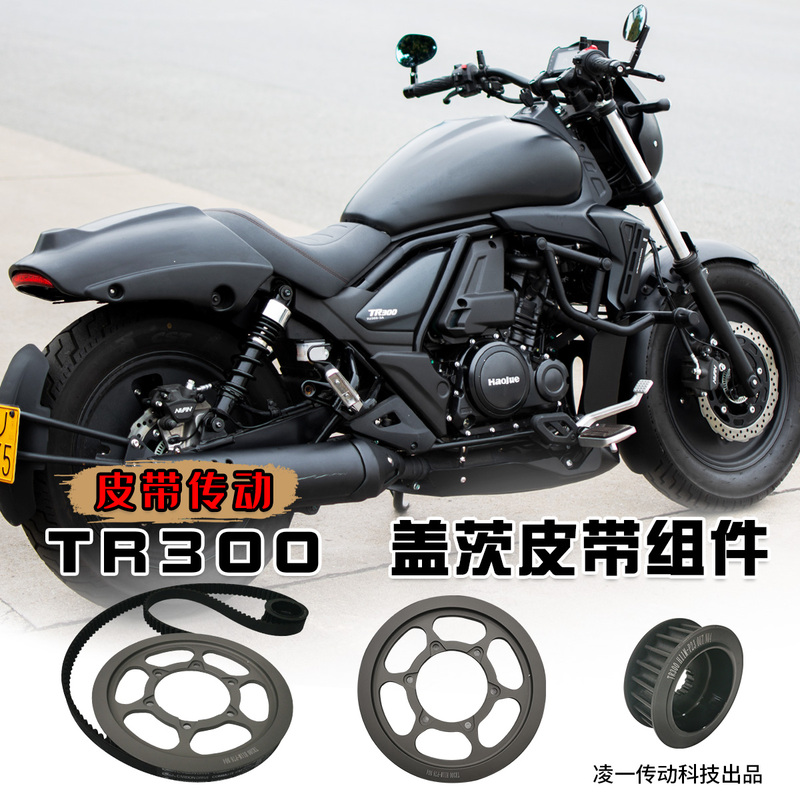 Suitable for Haojue Tr300Plus Dr300 Chain Modification Belt Drive, American Imported Gates Parts, Silent