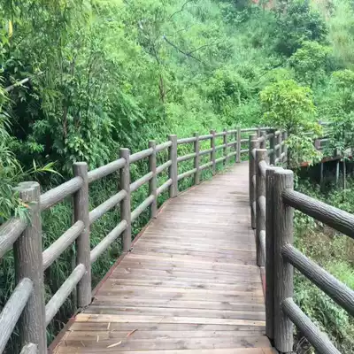 Factory direct imitation bark railing mold Roman column imitation wooden pile River embankment fence river landscape guardrail