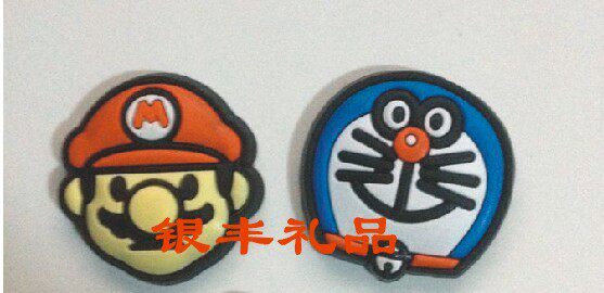 Set to be creative lovers PVC soft rubber rubber mobile phone hanging rope key button LOGO cute mobile phone hanging rope