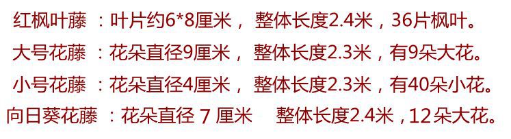 Mô phỏng hoa hồng mây nho cộng với hoa phong lá xanh hướng dương treo tường hoa giả ống sưởi ấm hoa trang trí hoa - Hoa nhân tạo / Cây / Trái cây chậu hoa giả