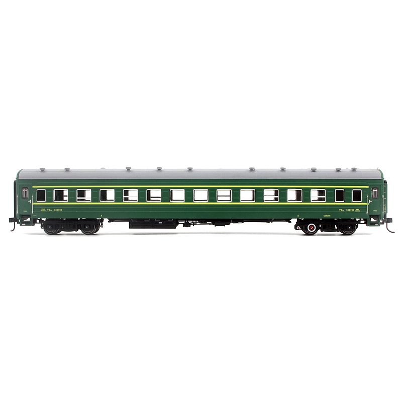 Train Garden China Railway Hard Seat Yz22 Passenger Car Model Green Train Ho Scale Without Lights 1/87