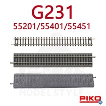 German PIKO Train Model 1 87 Accessories G231 Straight Rail 55201 Roadbed Track 55401 Roadbed 55451