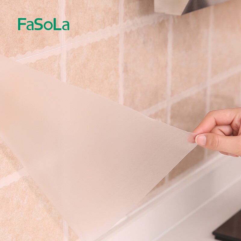 Japanese stove self-adhesive film kitchen oil-absorbing paper waterproof steam free cutting stove oil-proof pad high temperature resistance