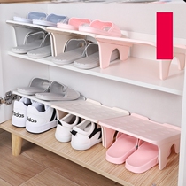 Layered shoes collect artificial double shoe bracket shoe cabinet partition province space shoe frame shelf for simple household
