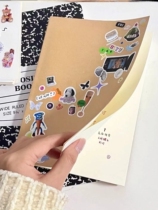 The small red book with blank notebook without printed single line a5ins air ultra thick notebook students high value