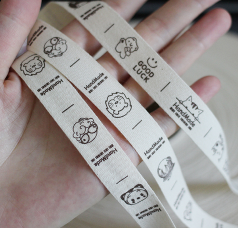 1 5cm pure cotton hand for cloth mark printed webbing webbing with water mark BJD ova handmade mesh bag decorative material