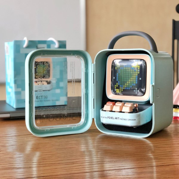 divoom DITOO Voice Wireless Bluetooth speaker cute cartoon retro girls mini portable intelligent sound