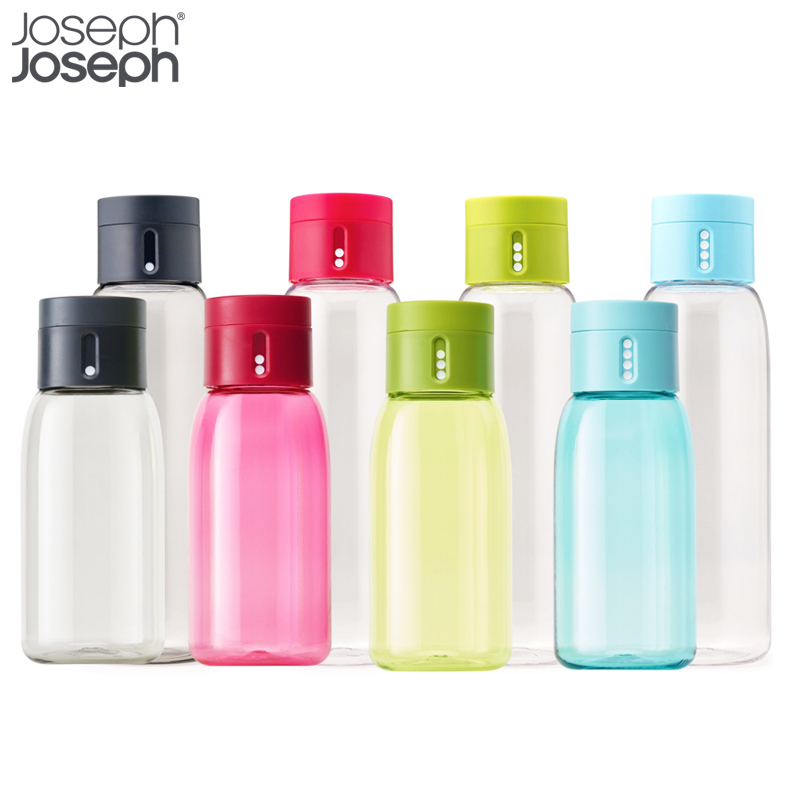 UK Joseph creative record point office Water glass cold water bottle portable count lovers' movement with hand mug
