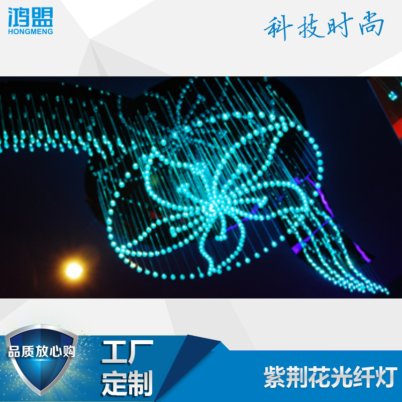 Bauhinia fiber chandelier LED colorful fiber decorative lights Bar KTV hotel lobby atmosphere ultra-bright fiber lamp