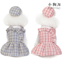 Pet Uniform Dress Mini Dog Teddy Bombo Beauty Bibear West Scherge Princess Hat Spring Summer Dress Dog Clothes