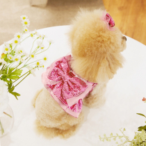 Vest-style chest harness small canine teddy Bears out of a butterfly knot anti-escape vest traction rope dog supplies
