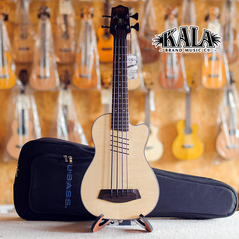 Kala Ubass spruce panel mahogany back panel Uk 4-string electric bass professional to send original piano bag