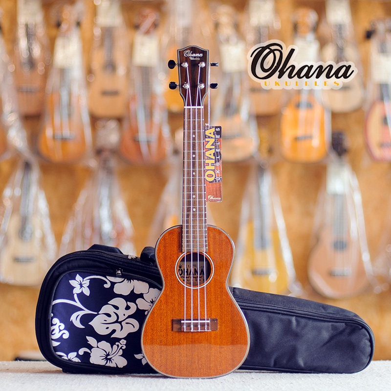 The United States Ohana all veneers 23 inches CK-35G ukulele female beginners play and sing ukulele send accessories