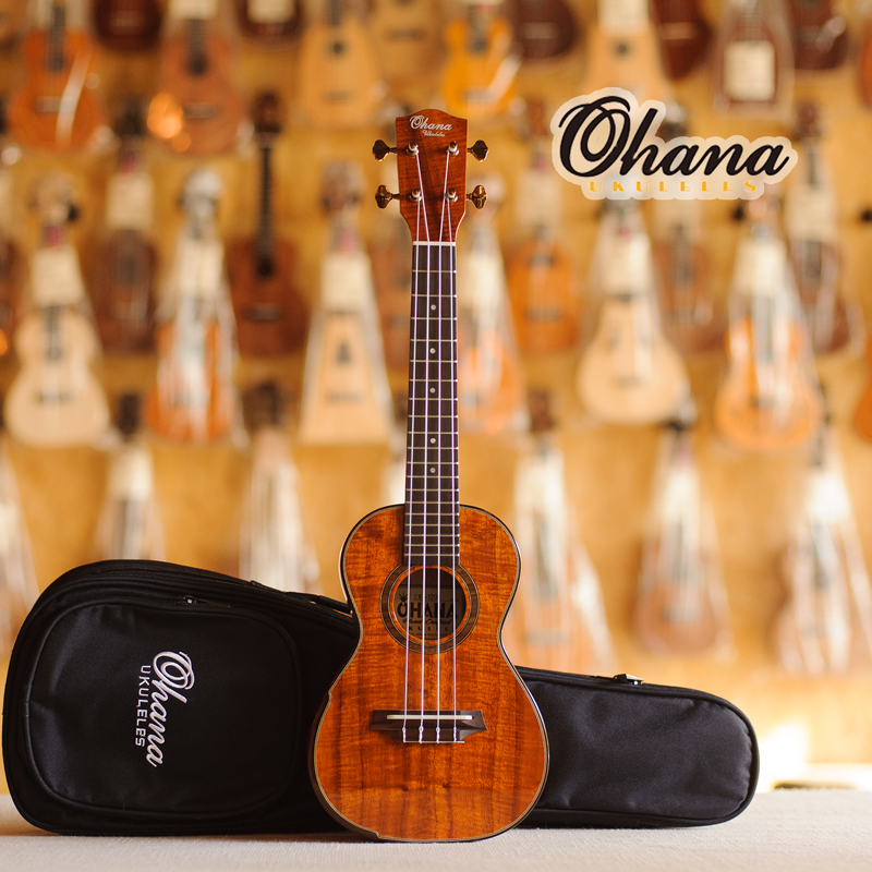 Ohana CK-120G Hawaiian Acacia Wood Ukulele 23 inch Ukulele high-end plywood Acacia Wood