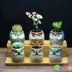 Nhà hoa thơm [cú hoạt hình chậu hoa] gốm mọng nước nhỏ sáng tạo đơn giản bình hoa - Vase / Bồn hoa & Kệ chau nhua trong cay Vase / Bồn hoa & Kệ