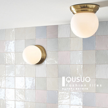 Fun House Spanish Pearl small square brick bathroom toilet toilet Tile Magic Kitchen bar bathroom wall tiles