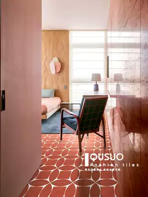 Fun abject poverty wind Moroccan tiles Wall tiles Nordic retro powder room tiles Kitchen entrance flower pieces