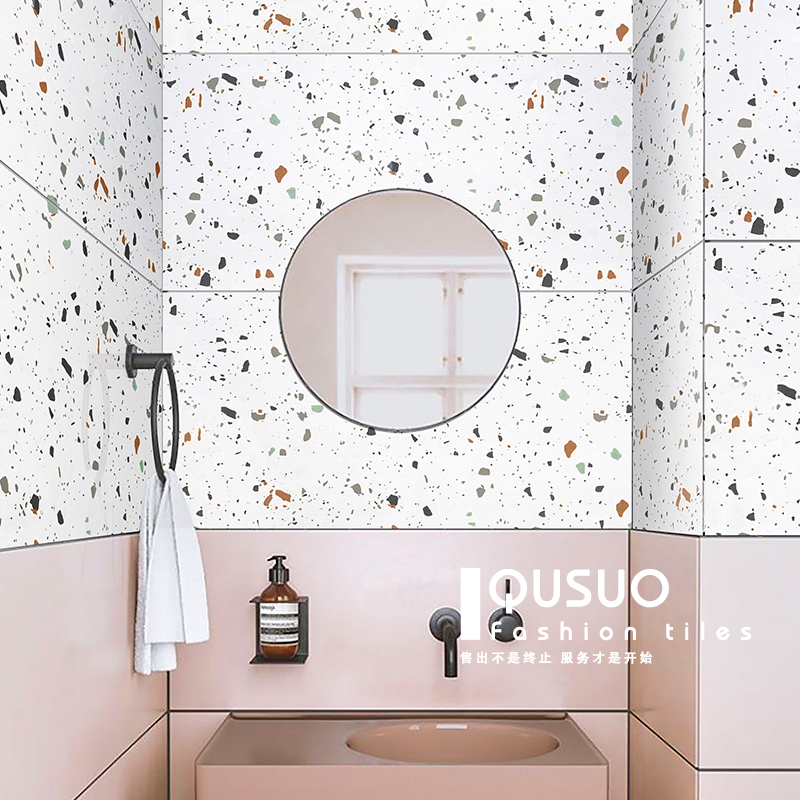 Fun Retro Makeup Room Tiles Nordic Living Room Kitchen Dining Room Water Grindstone Floor Tiles Balcony Wall Brick 600X600