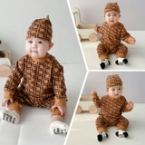 Боди для раннего возраста для выхода на улицу для новорожденных подходит для мужчин и женщин для девочек, популярно в интернете, в западном стиле