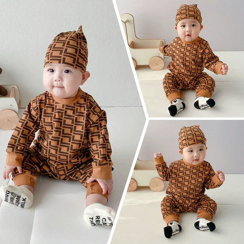 Боди для раннего возраста для выхода на улицу для новорожденных подходит для мужчин и женщин для девочек, популярно в интернете, в западном стиле