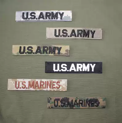Combat training uniform ACU embroidered chest strip Seal MCCUU Marines name strip armband CPU multicolor