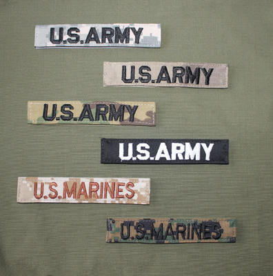 Training uniform ACU embroidered chest strip seal MCCUU Marine Corps name strip armband CP Ruins multi-color
