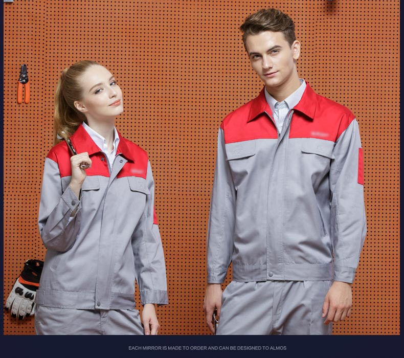 New Dongfeng Nissan Workwear Cửa hàng 4S bảo trì sau bán hàng Trịnh Châu Nissan dụng cụ Nissan dài tay phù hợp với quần yếm quần vải nam