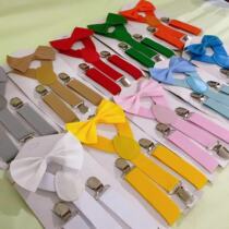 Unisex Korean style infant and toddler baby suspender clip elastic adjustable suspender rope suspender belt to prevent falling off