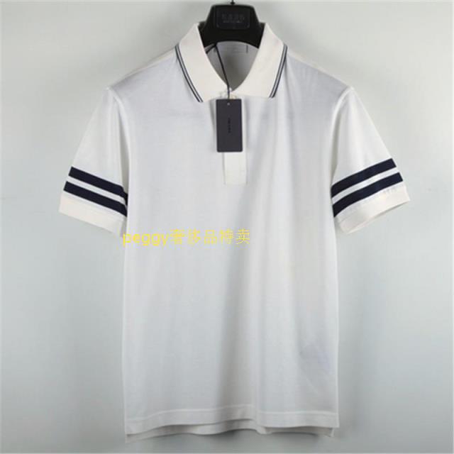 In Stock: P Brand Pra*A Men's White Short-Sleeve Cotton Polo Shirt m
