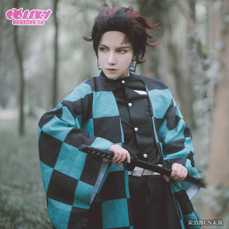 Spot cossky blade of the cos cos clothing to the door carbon cospaly clothing wig