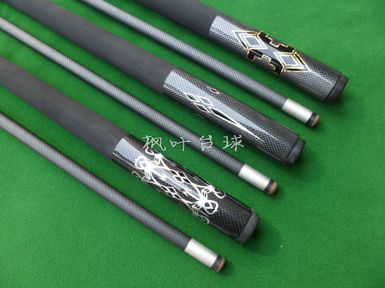 Punch two crowns Taiwan GRAMAX nine-ball American Black 8 carbon billiard cue Billiard cue Gray black