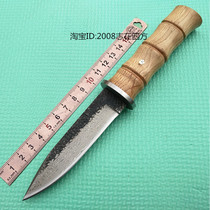 Handmade small knives forged with knife Damascus patterned steel knife small straight knife outdoor begging for a sharp collection of knives