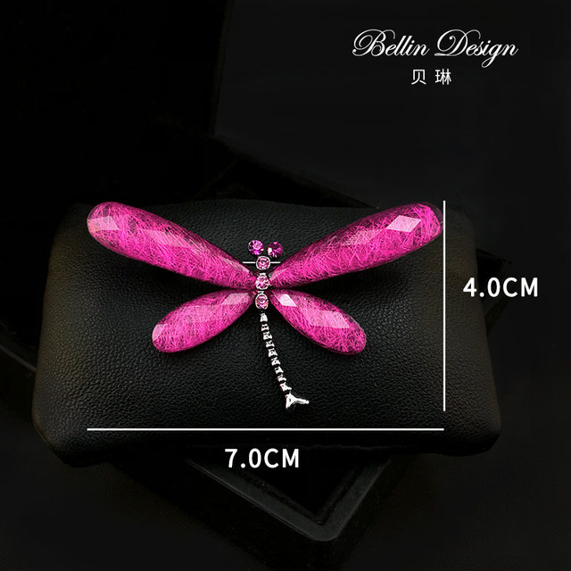 ແຟຊັນຊັ້ນສູງ brooch dragonfly ຂະຫນາດໃຫຍ່, pin ເຄື່ອງຕົບແຕ່ງ feminine suit, fixed clothes decoration corsage accessory 3237