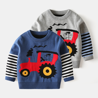 taobao agent Children's demi-season sweater, jacket for boys, long-sleeve, top teenage, 2021 collection, Korean style